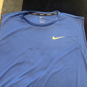 Nike Men's Blue Dri-FIT Tank Top